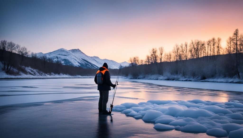 Winter catfishing