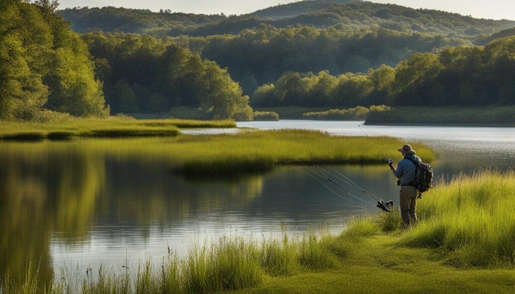 bank fishing for crappie