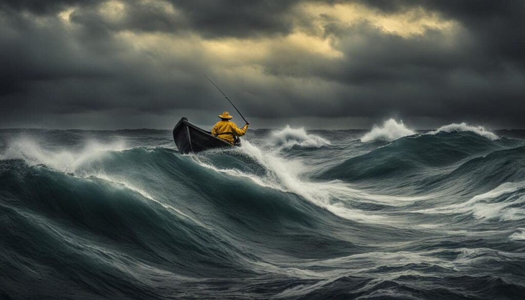 fishing in bad weather