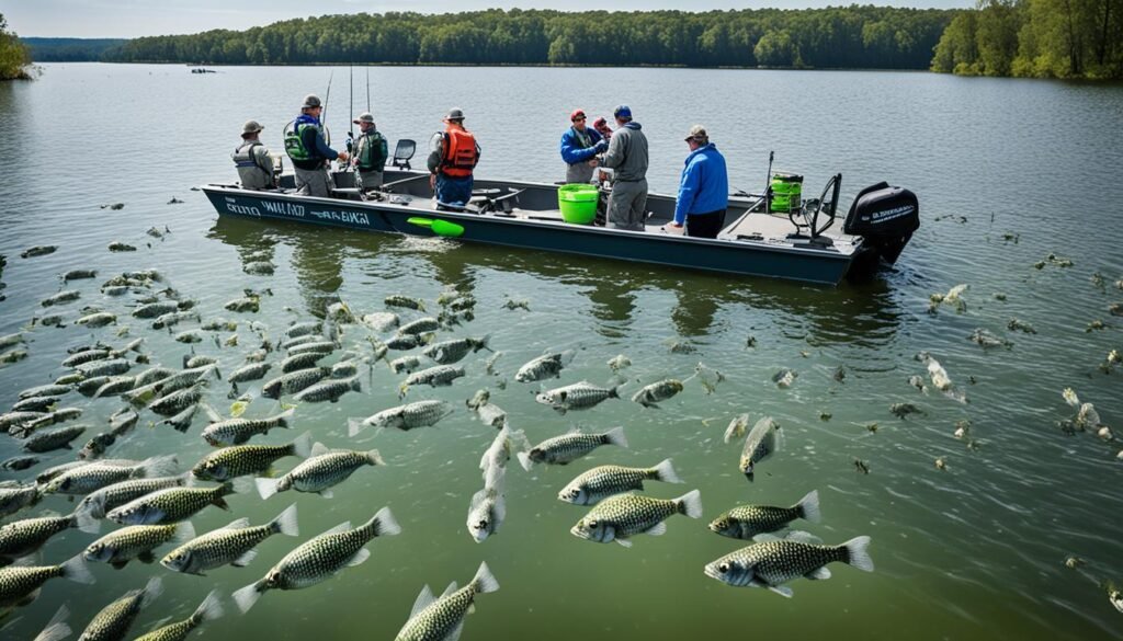 Crappie control in lakes