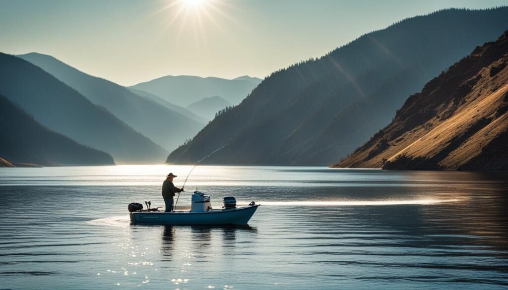 Lake Roosevelt sturgeon fishing