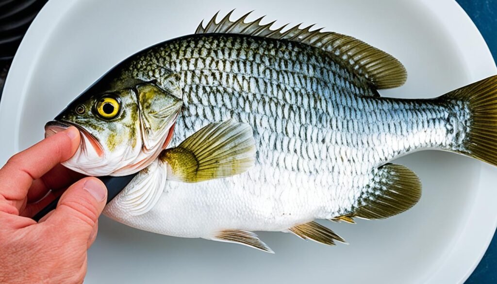 cleaning crappie