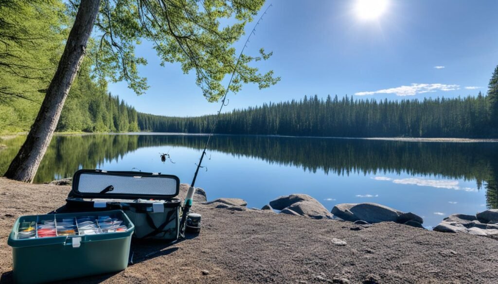 lake and pond fishing setups