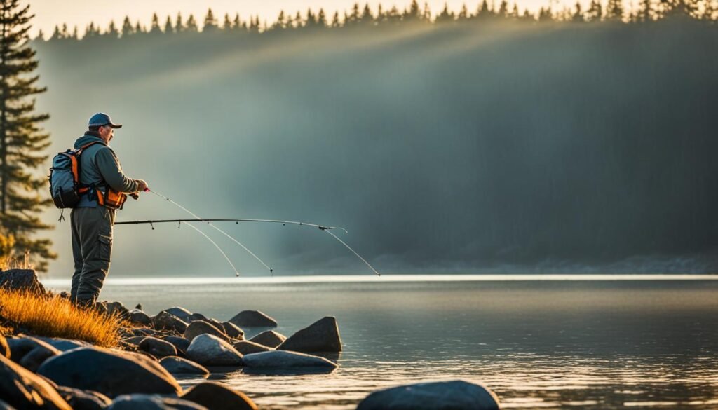 shore fishing for crappie