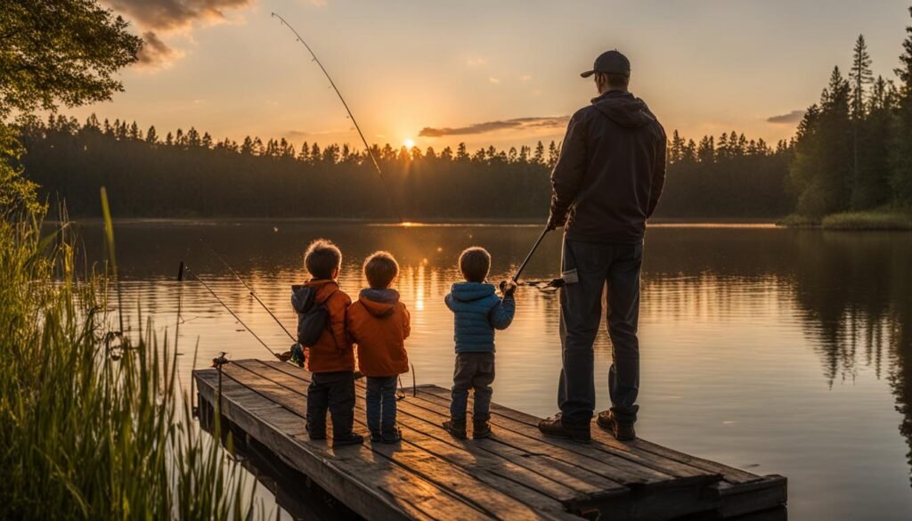 teaching kids to fish